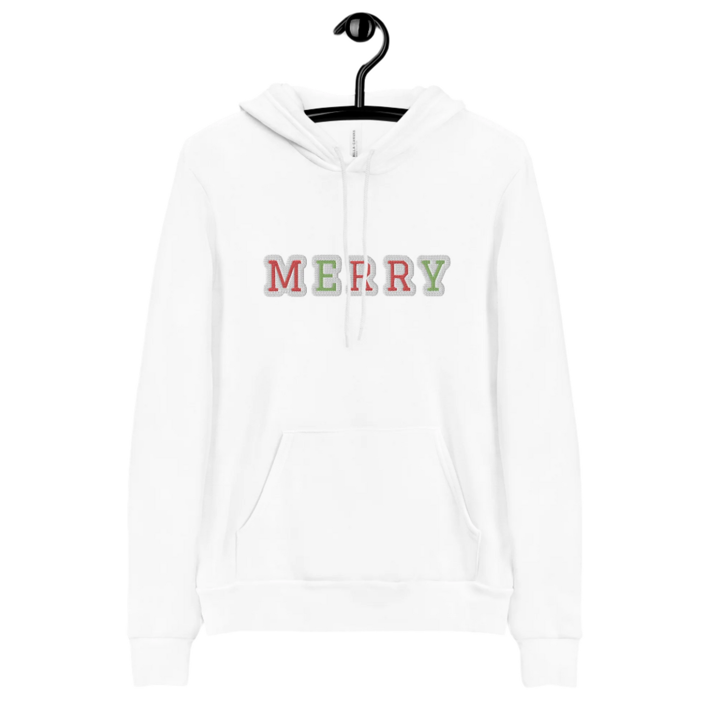 merry embroidered lightweight hoodie